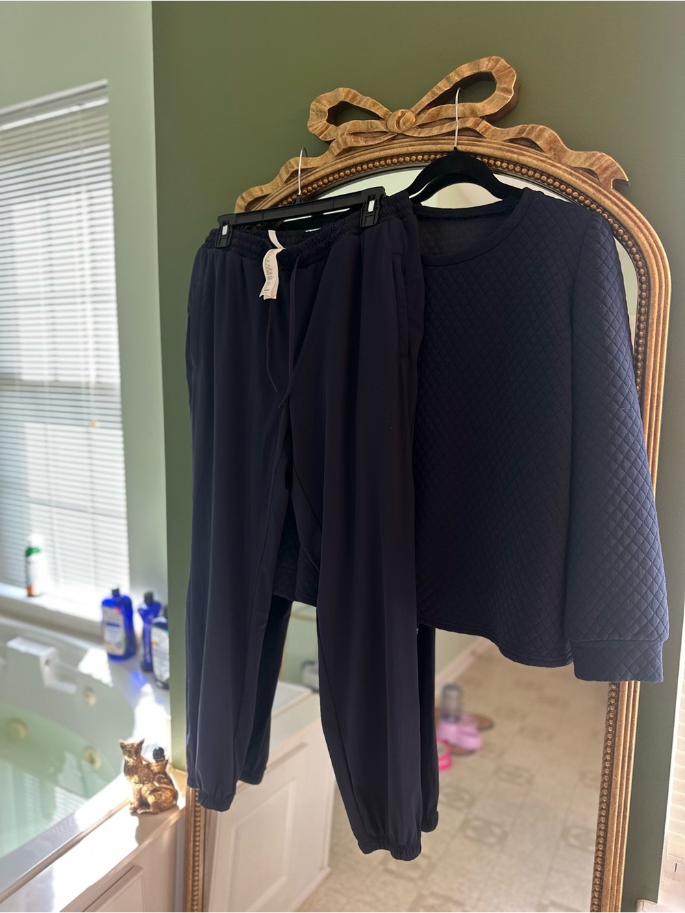 Fabletics Navy Drawstring Joggers - Picture 5 of 8